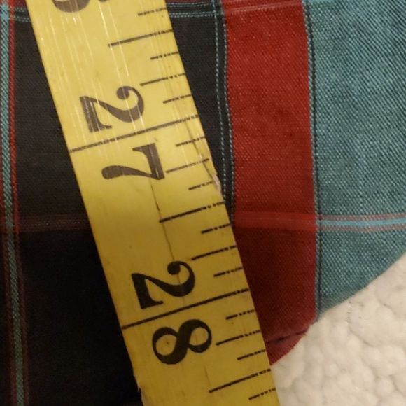 7Burnside red & blue plaid button down shirt L - Picture 8 of 8